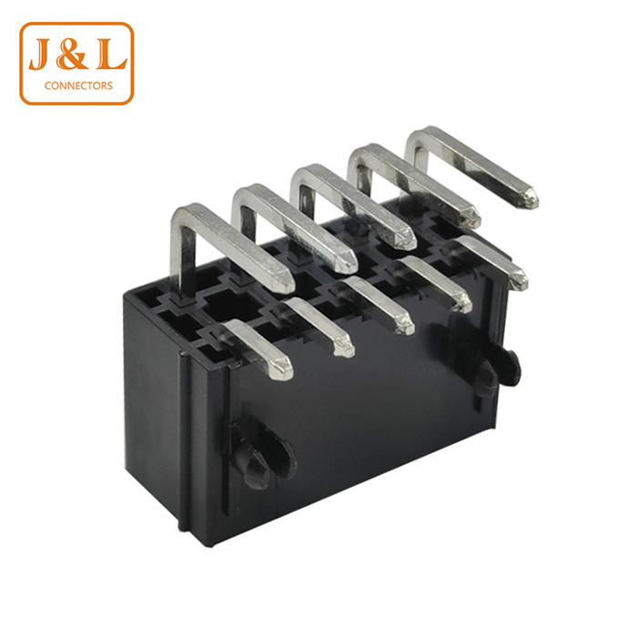 小(xiǎo)5557連接器/3.0間距2X5P雙排彎針黑色MX3.0連接器環保耐溫