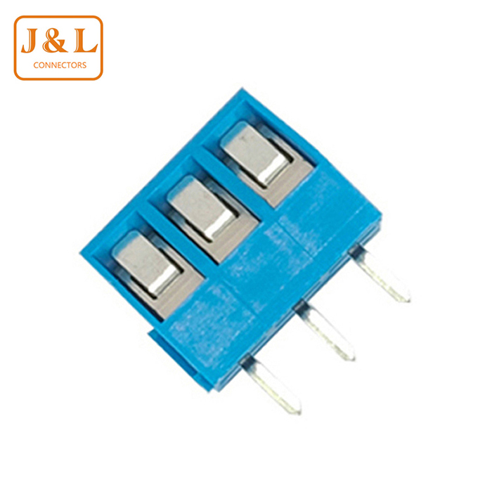 5.0mm間距 斜面45度接線柱螺釘式PCB接線端子排KF330連接器接插件