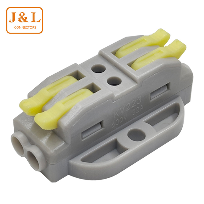 223-2可固定對插式黃色萬能導線連接器
