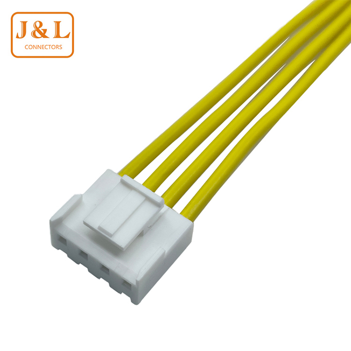 XH2.54 4P帶扣端子線接SC4-4圓孔銅鼻頭冷壓端子連接線